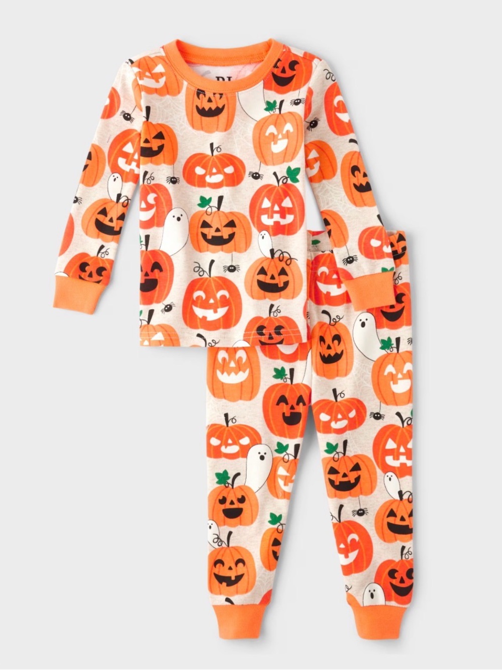 NWT Toddler Halloween Pumpkin & Ghost Pajama Set - Glow in the Dark